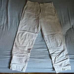 Abercrombie & Fitch Men's Tan Linen pants